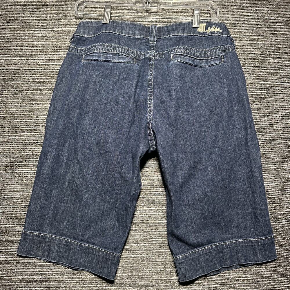 Kut From The Kloth Bermuda Shorts Women's 8 Blue Denim Knee Length - Picture 10 of 14